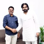 మంగళగిరి క్యాంపు కార్యాలయంలో పవన్ కళ్యాణ్ తో షాయాజీ షిండే బేటీ